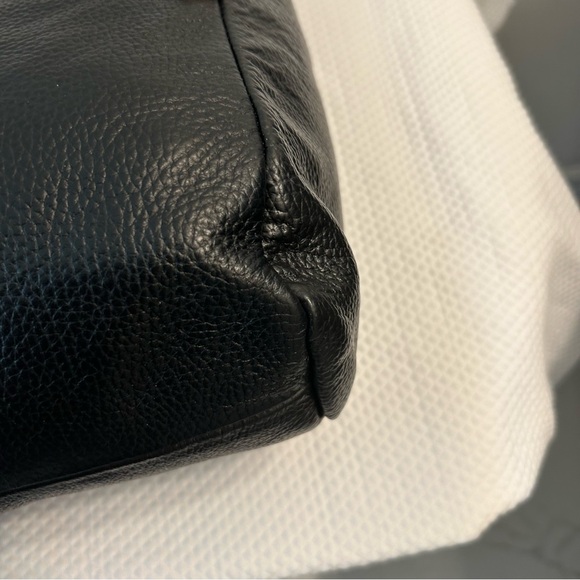 Valentina"Today is your best day ", black leather handbag - Picture 7 of 7